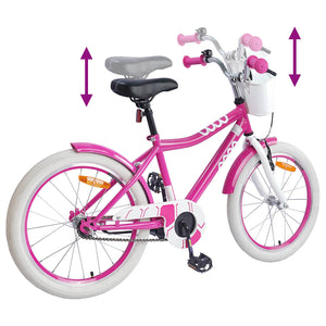 vidaXL Vélo enfant 20 pouces pour 6-11 ans rose