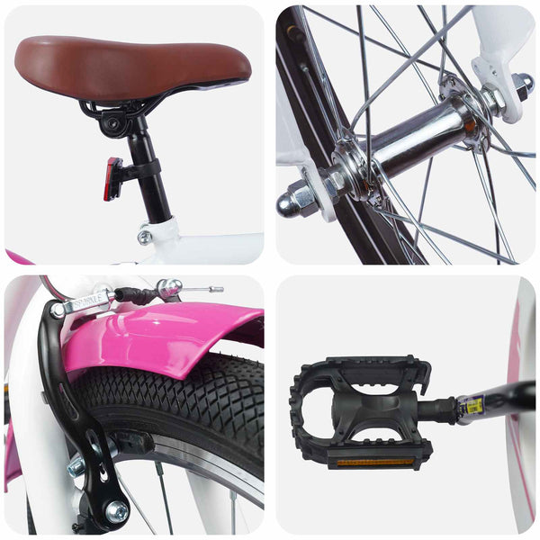 vidaXL Vélo pour enfant 24 pouces pour 8-12 ans Rose