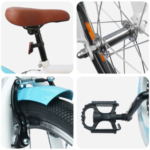 24 Zoll Kinderfahrrad Himmelblau, 8-12 Jahre