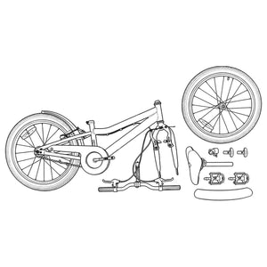 24 Zoll Kinderfahrrad Himmelblau, 8-12 Jahre