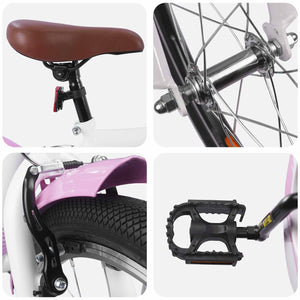Kinderfahrrad 24 Zoll Hellrosa 8-12 Jahre