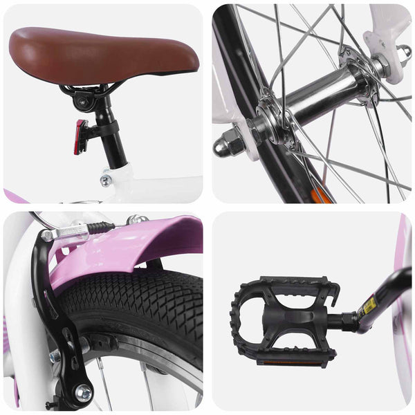 Kinderfahrrad 24 Zoll Hellrosa 8-12 Jahre
