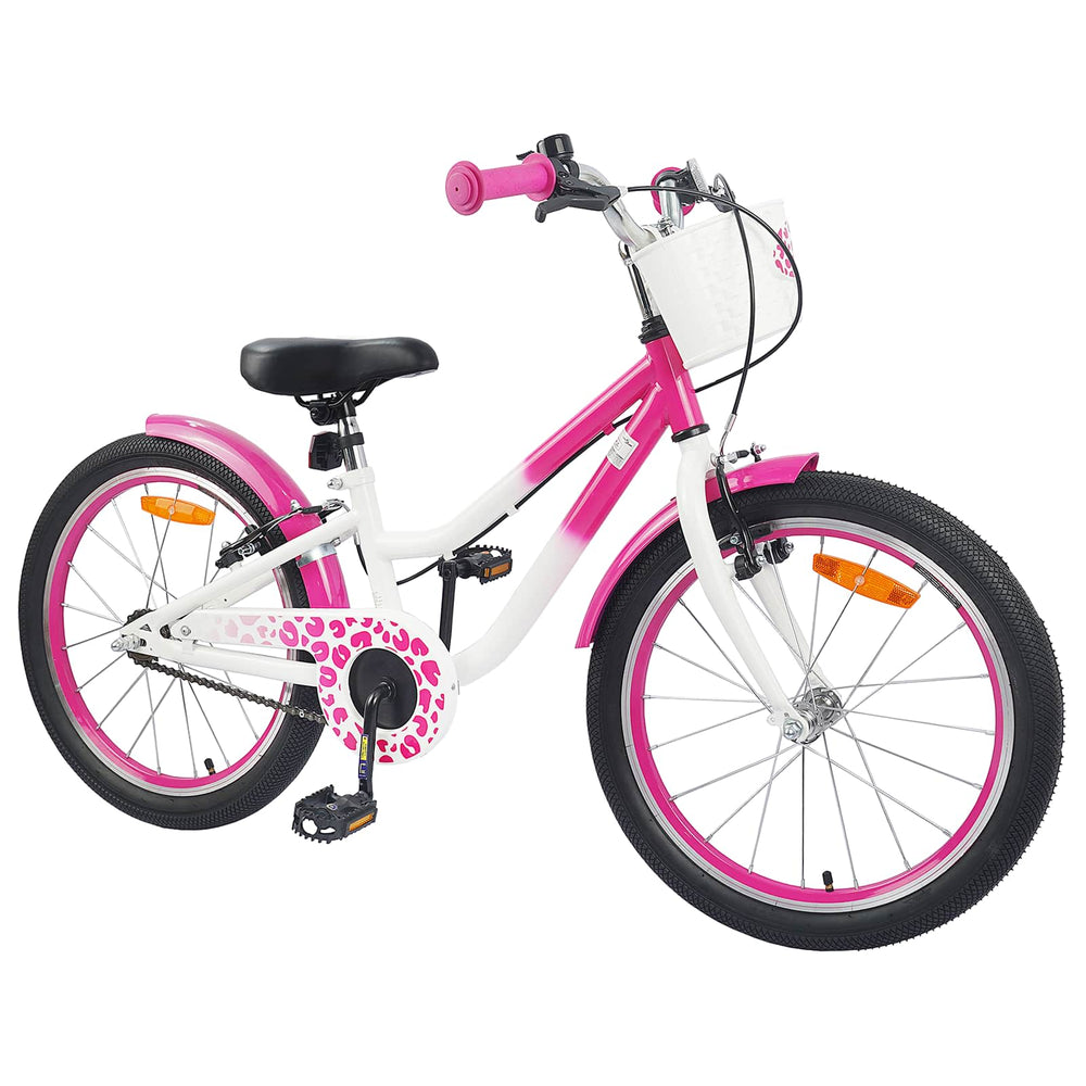 vidaXL Vélo enfant avec stabilisateurs 20 pouces pour 6-11 ans Rose