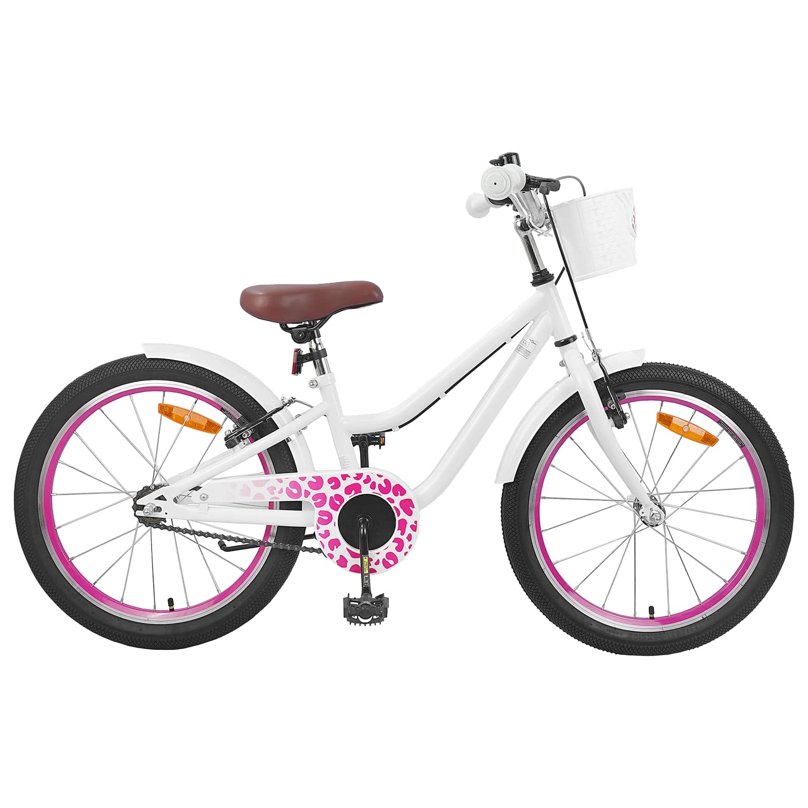 Kinderfahrrad 18 Zoll mit Stützrädern Weiß