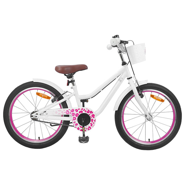 Kinderfahrrad 18 Zoll mit Stützrädern Weiß