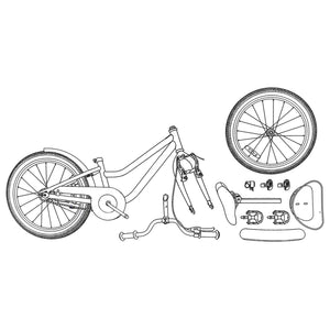 20 Zoll Kinderfahrrad mit Stützrädern Weiß