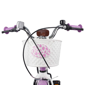 Kinderfahrrad 18 Zoll mit Stützrädern Lila
