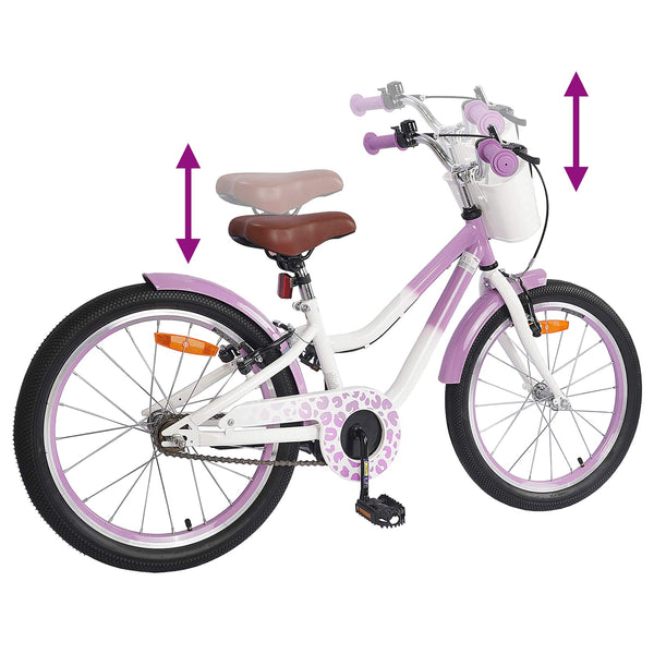 Kinderfahrrad 20 Zoll mit Stützrädern Lila