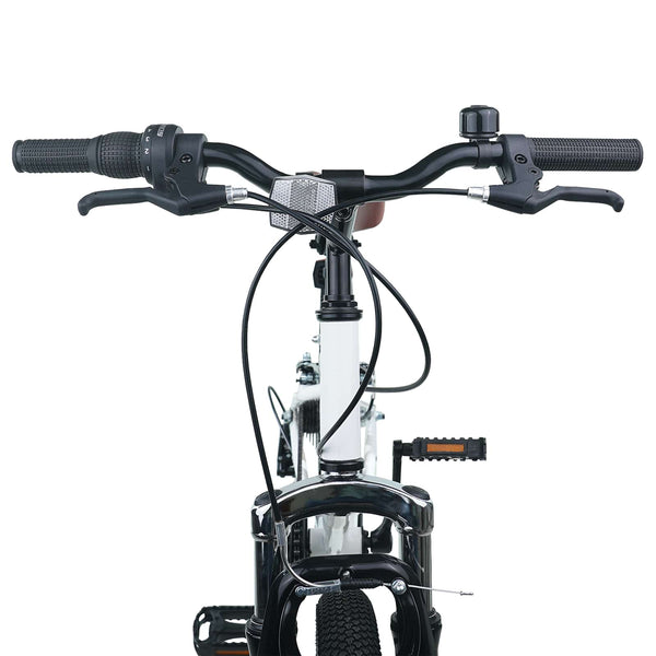 VTT vidaXL 20 pouces 6 vitesses pour enfants de 5 à 8 ans Blanc