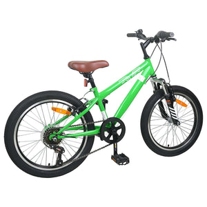 24 Zoll Mountainbike Grün für Kinder 8-12 Jahre