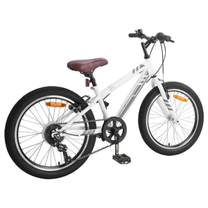 vidaXL VTT 20 pouces 6 vitesses pour 5-8 ans Blanc