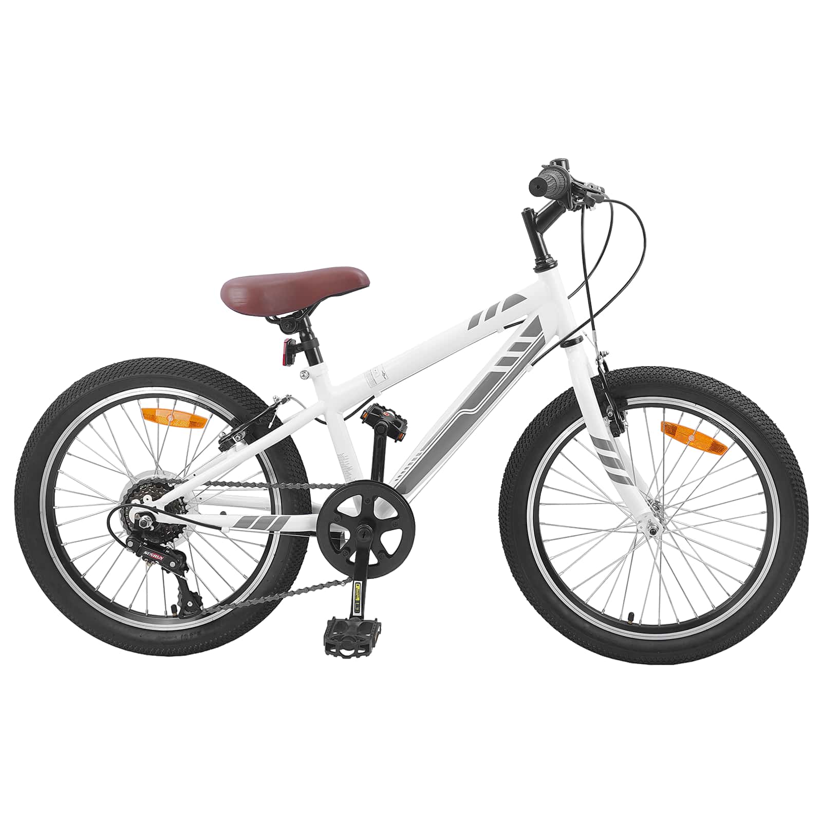 vidaXL VTT 20 pouces 6 vitesses pour 5-8 ans Blanc