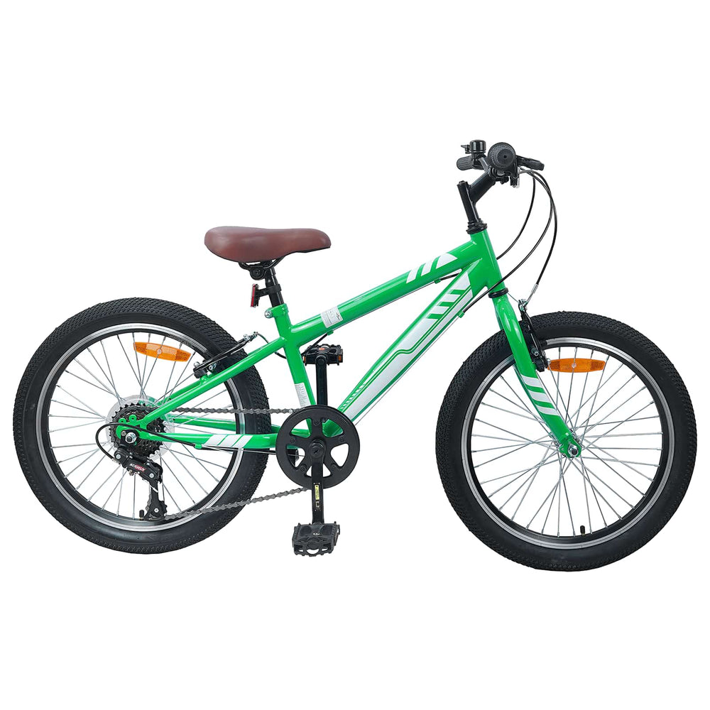 20 Zoll Mountainbike 6-Gang Grün für 5-8 Jährige