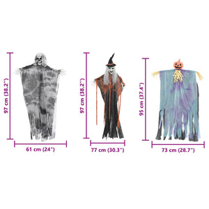 Hängender Halloween Geist, 3er-Set