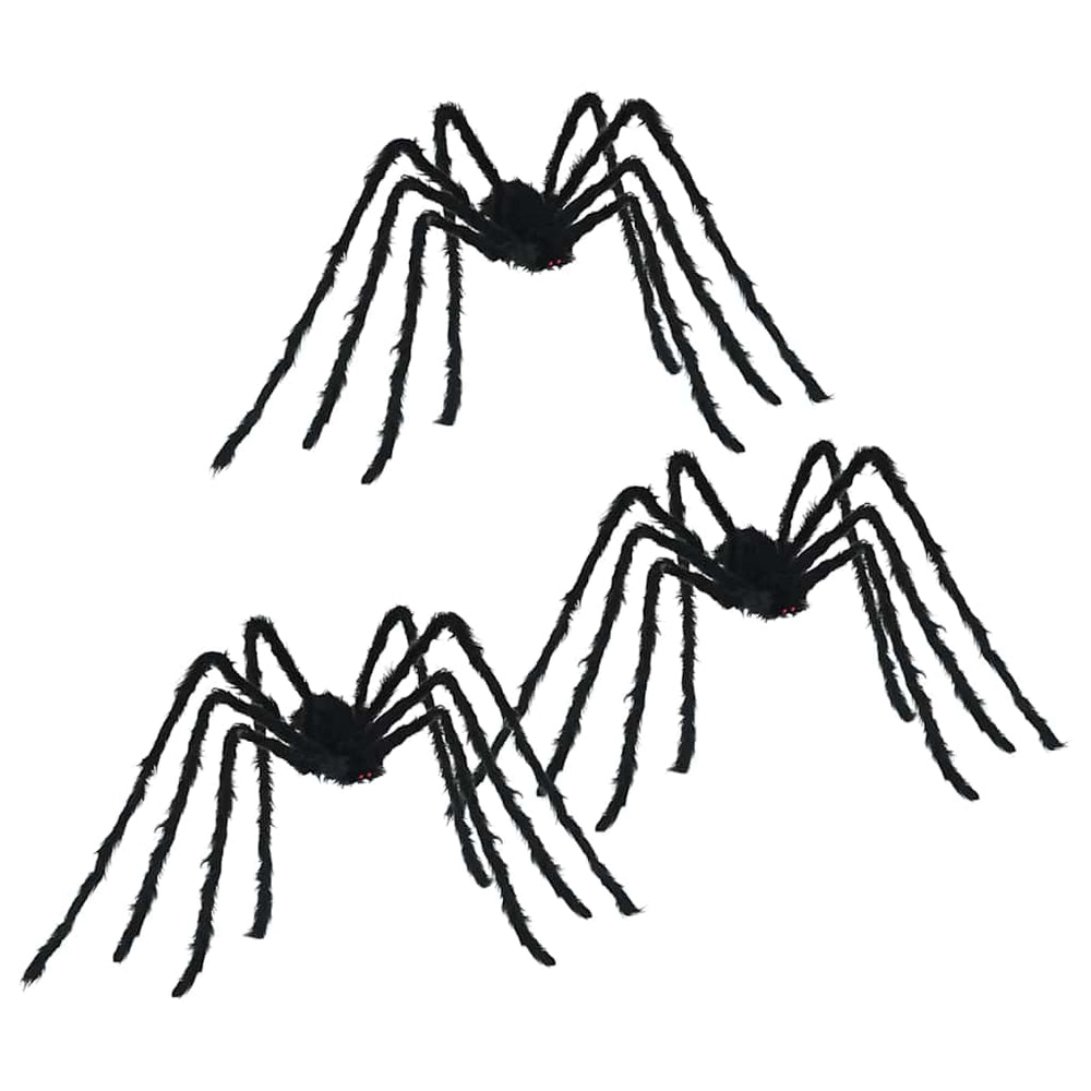 Halloween Spinnen Deko 3er Set - 200cm