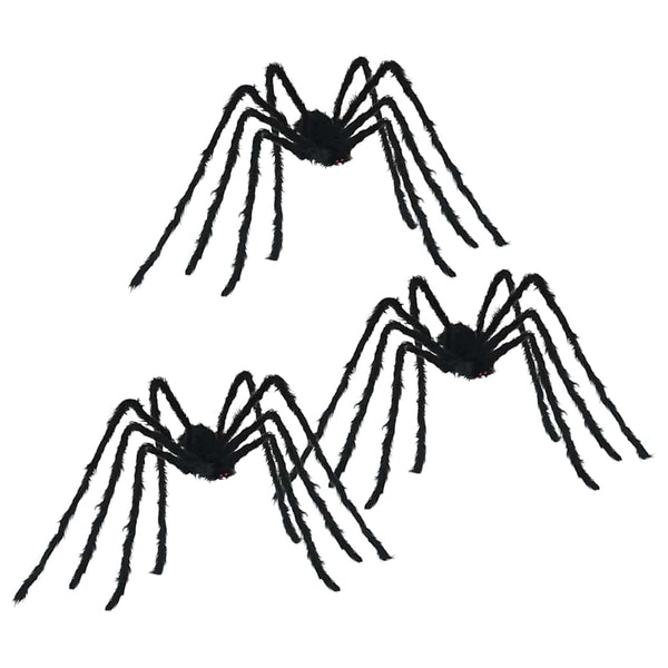 Halloween Spinnen Deko 3er Set - 200cm