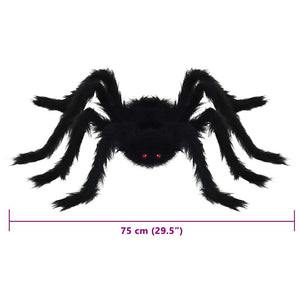 Halloween Spinnen Deko 6er Set, 75cm