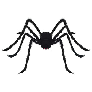 Halloween Spinnendeko mit Netz, 4 Stk