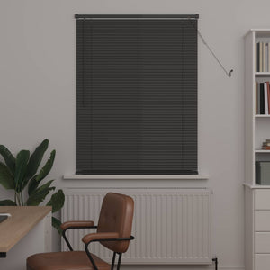 Graue PVC Jalousie Silber 150x100cm