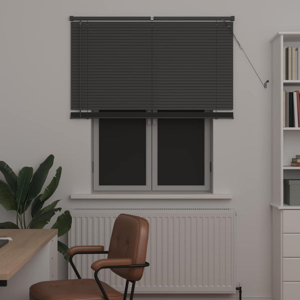 Silber Grau PVC Jalousie 150x110cm