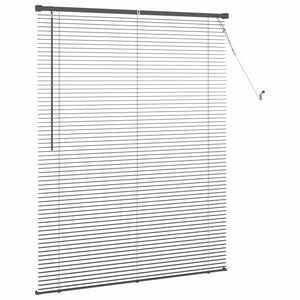 Silber Grau PVC Jalousie 150x110cm