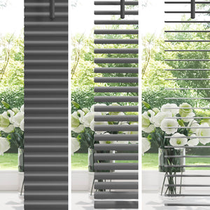 Venetian Jalousie Silber Grau 150x120cm