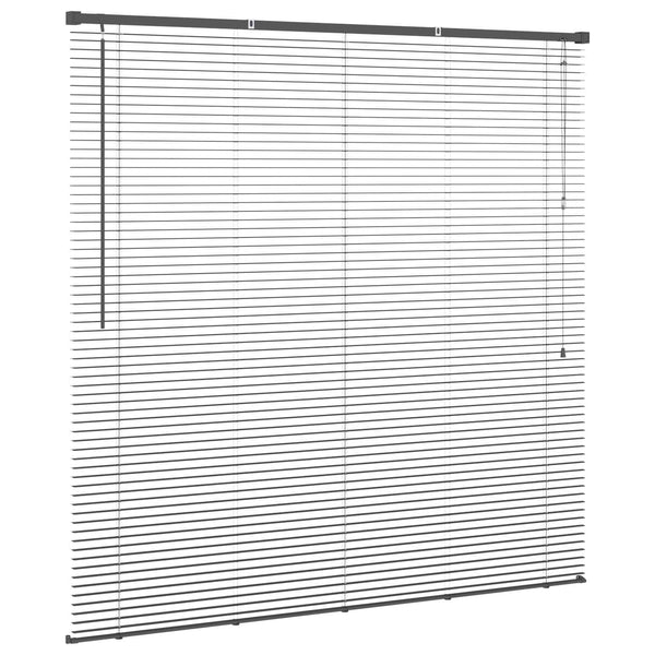 Silbergraue PVC Jalousie 150 x 130 cm