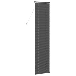 Silbergraue PVC Jalousie 213 x 50 cm