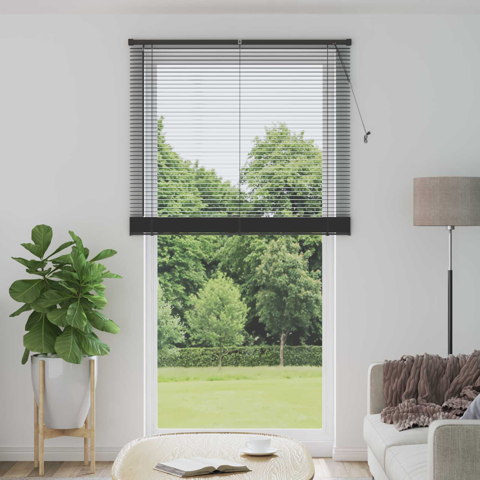 Venetianer Jalousie Silber Grau 213x120cm