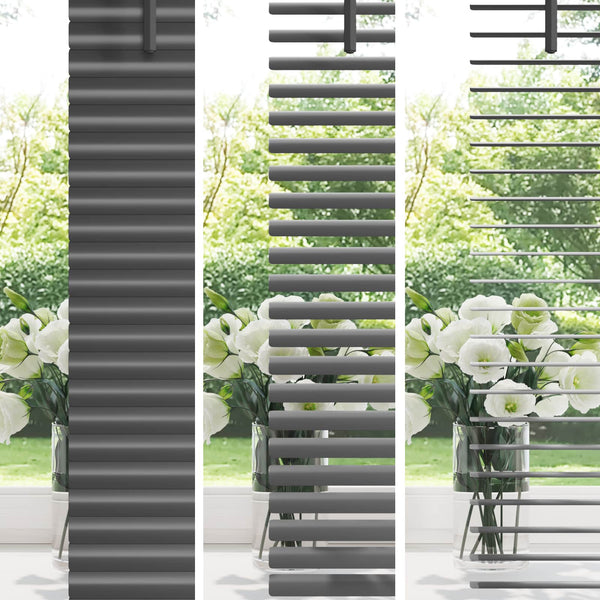 Silber Graue PVC Jalousie 213 x 130 cm