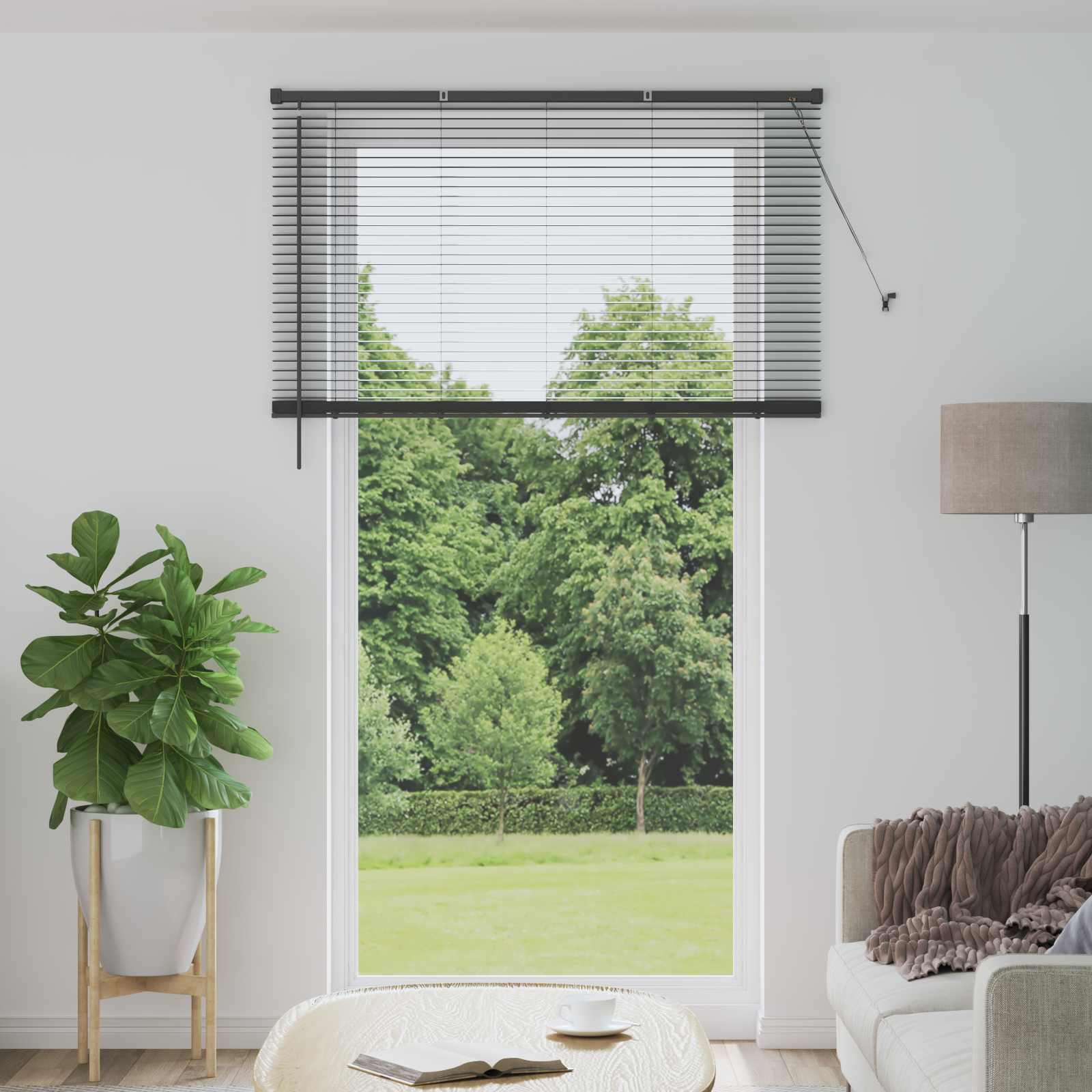 Silber Graue PVC Jalousie 213 x 160 cm