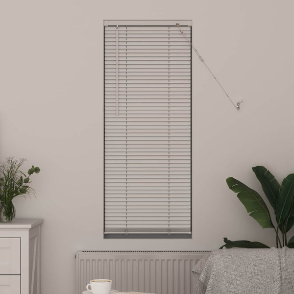 Weiße PVC Jalousie 150 x 40 cm
