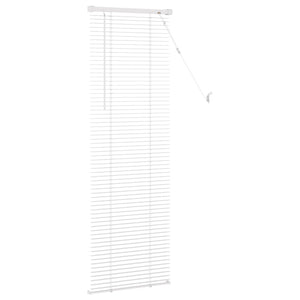 Weiße PVC Jalousie 150 x 40 cm