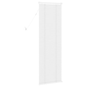Weiße PVC Jalousie 150 x 40 cm