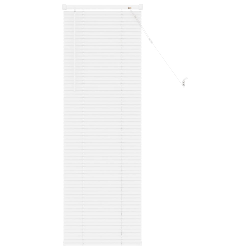Weiße PVC Jalousie 150 x 40 cm