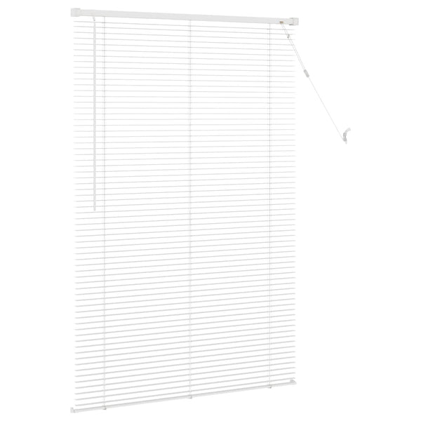 Weiße PVC Jalousie 150 x 70 cm