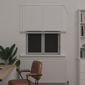 Weiße PVC Jalousie 150 x 110 cm
