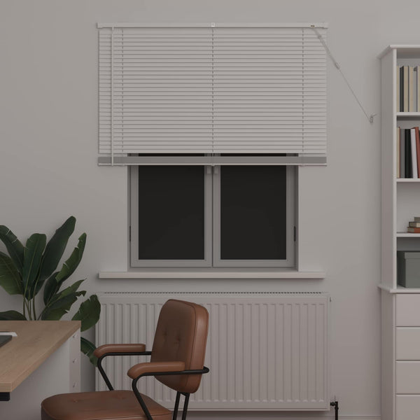 Weiße PVC Jalousie 150 x 110 cm