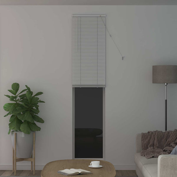 Weiße PVC Jalousie 213 x 40 cm
