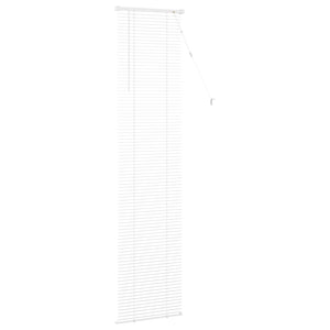Weiße PVC Jalousie 213 x 50 cm
