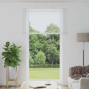 Weiße PVC Jalousie 213 x 130 cm