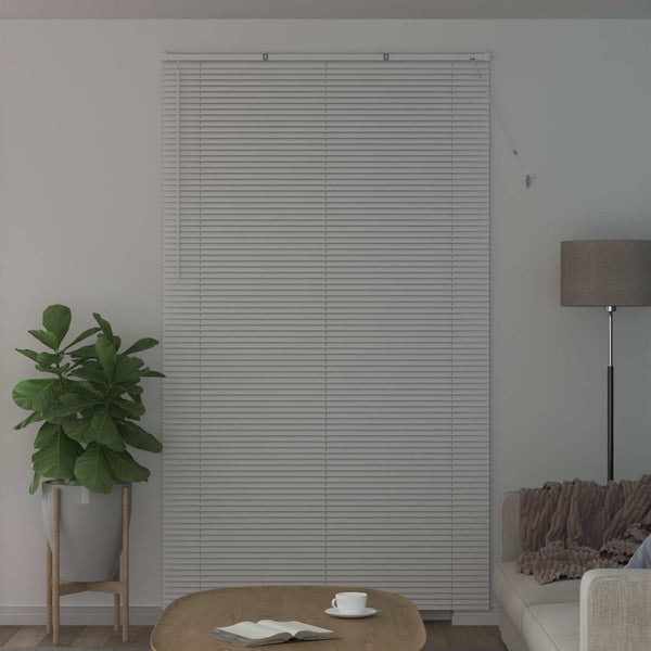 Weiße PVC Jalousie 213 x 130 cm