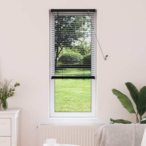 Schwarze PVC Jalousie 150x40cm