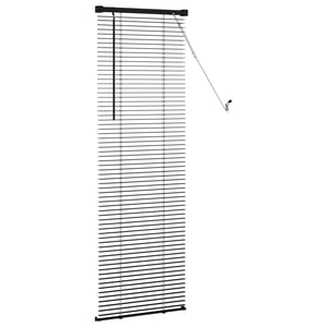Schwarze PVC Jalousie 150x40cm
