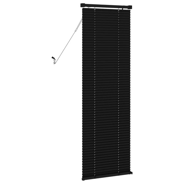 Schwarze PVC Jalousie 150 x 50 cm