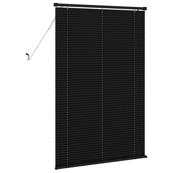 Schwarze PVC Jalousie 150 x 100 cm