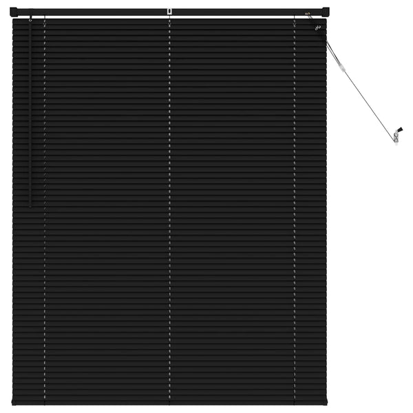 Schwarze PVC Jalousie 150 x 110 cm