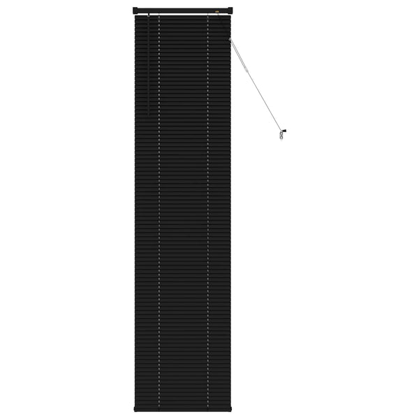 Schwarze PVC Jalousie 213 x 40 cm