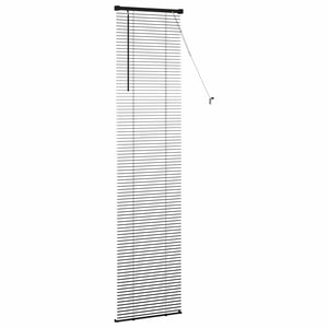 Schwarze PVC Jalousie 213 x 50 cm