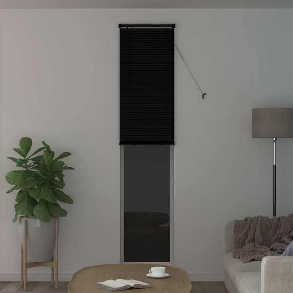 Schwarze PVC Jalousie 213 x 60 cm